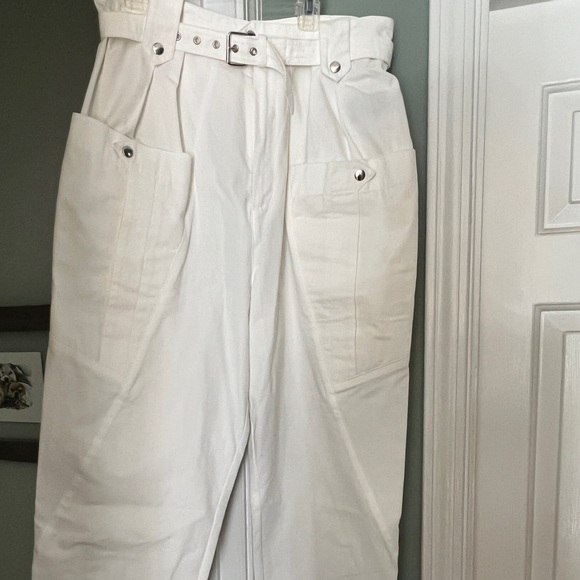 Size 8 Isabel Marant 100% cotton pants. High rise, deep pockets & super classy! - Picture 9 of 11